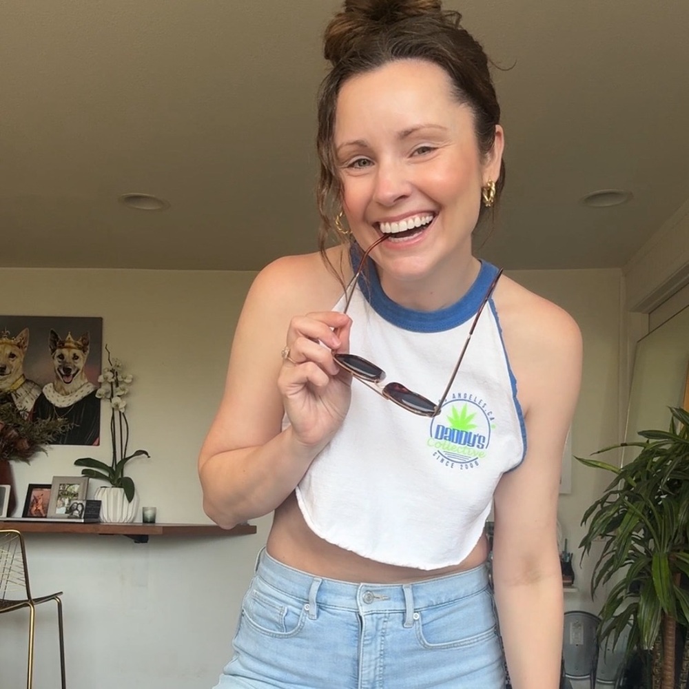 Vintage style stoner crop top by daddy’s collective